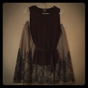 Ann Taylor Silk skirt size 8 and top size 10